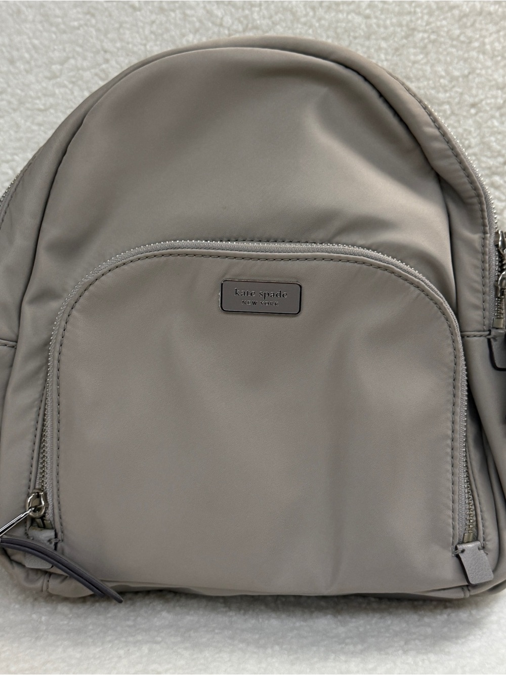 kate spade Gray Nylon Mini Backpack